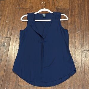 Small STOOSH Deep Blue V-Neck Tank Top